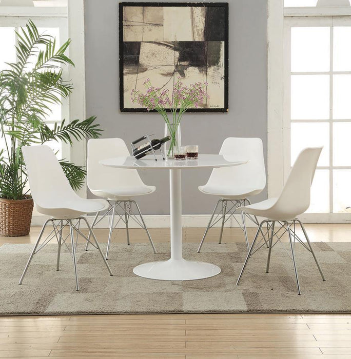 Lowry Collection - Lowry Round Dining Table White