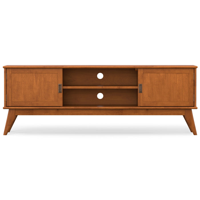 Draper - Mid Century 72" TV Stand - Teak Brown