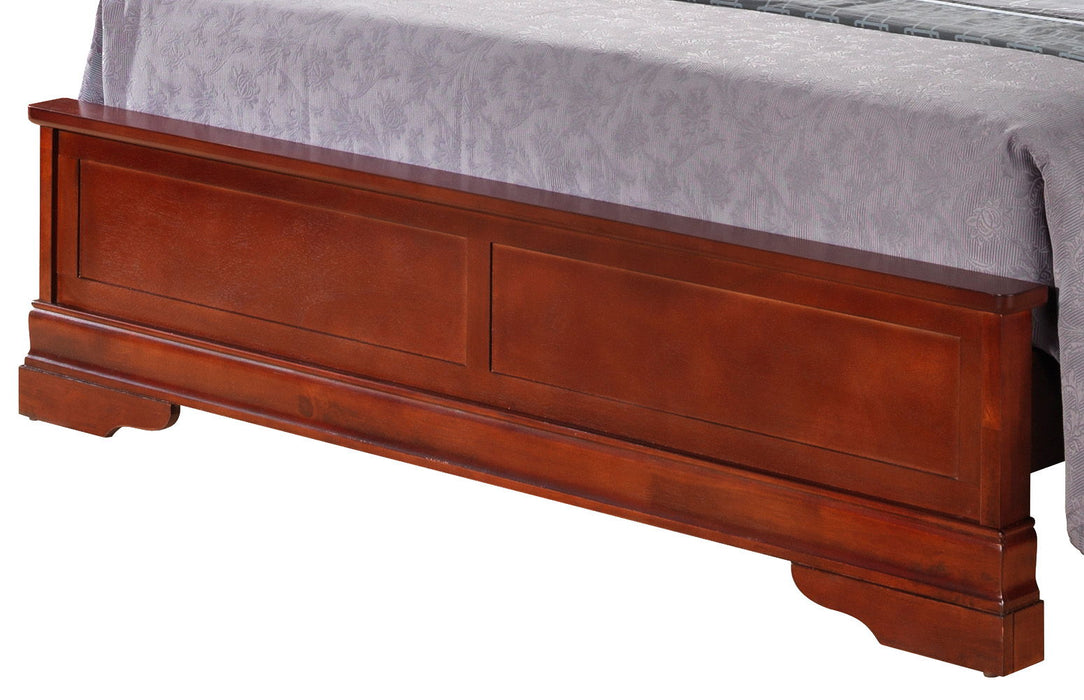 Louis Phillipe - Sleigh Bed With Low Footboard