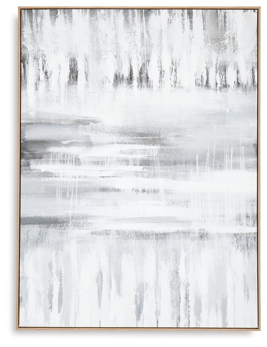 Estonbrook - Gray / White - Wall Art