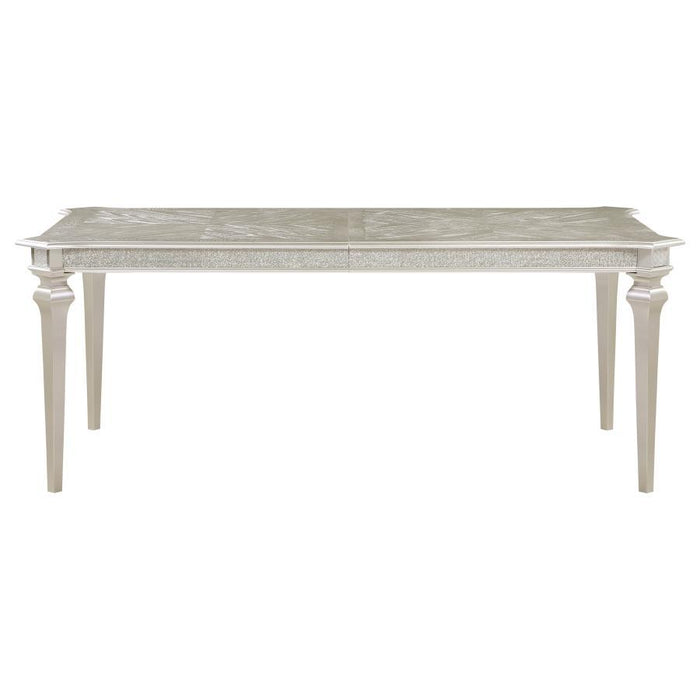 Evangeline - Rectangular Dining Table With Extension Leaf - Silver Oak