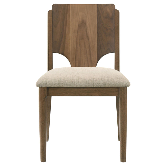 Crestmore - Dining Chair Upholstered Seat (Set of 2) - Walnut