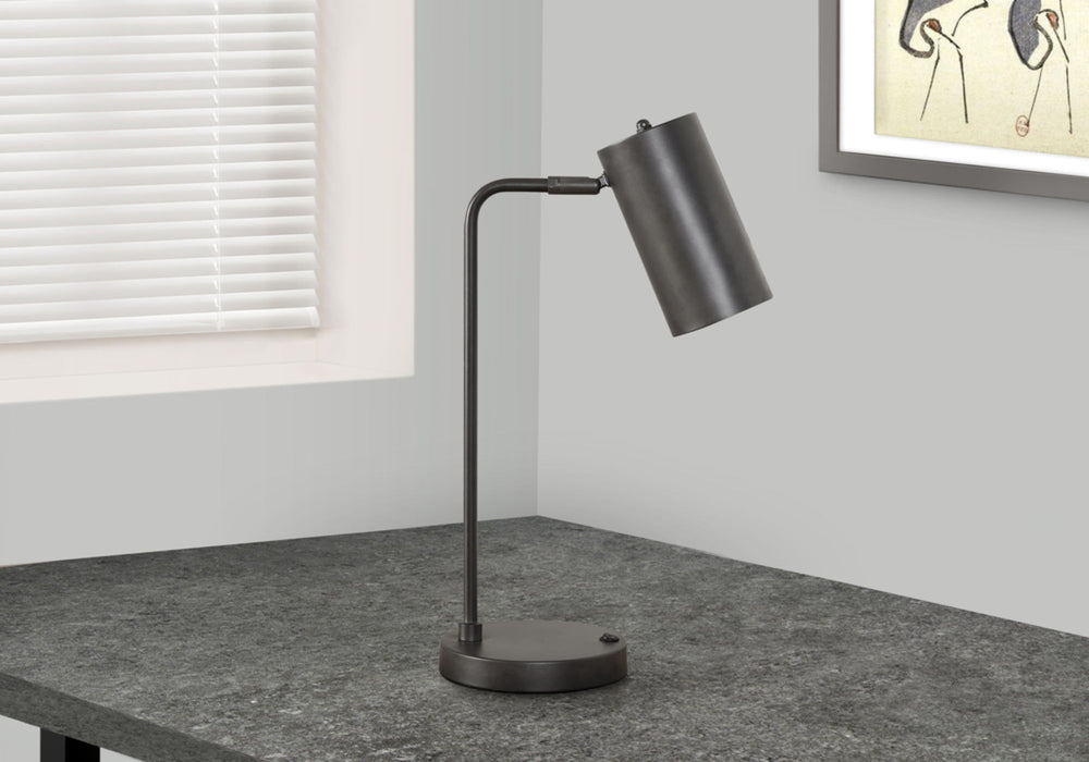 Lighting, Table Lamp, USB Port Included, Modern - Gray