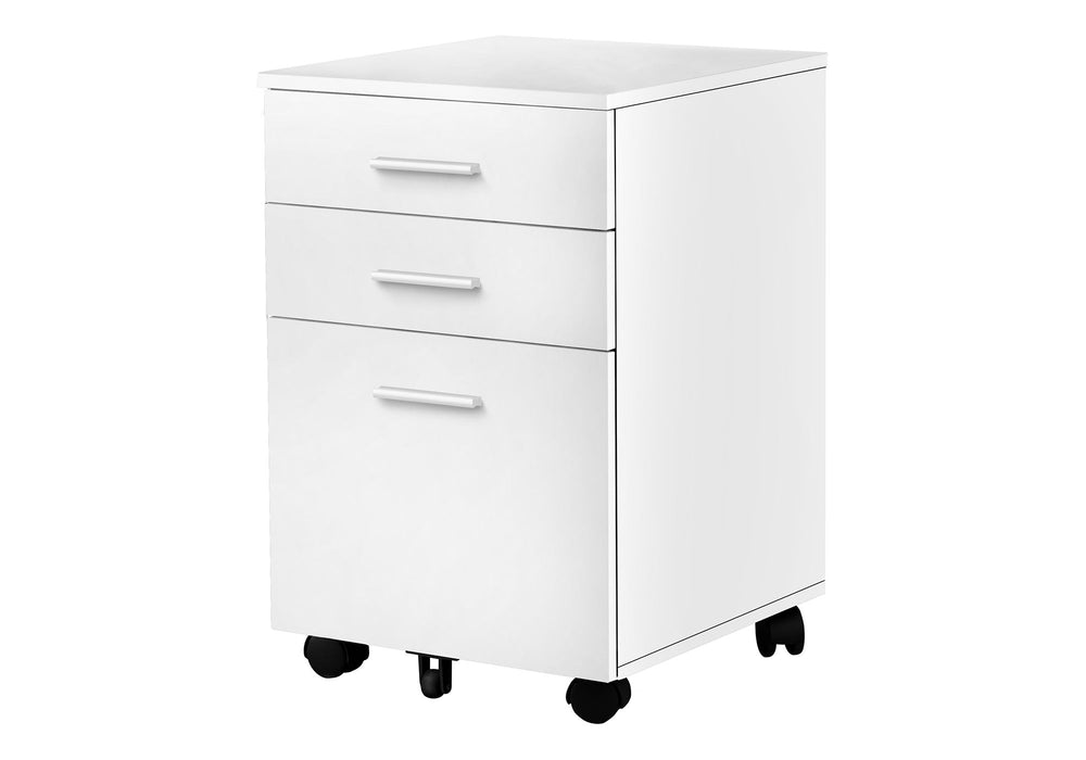 File Cabinet, Rolling Mobile, Storage Drawers, Printer Stand, Office, Work, Contemporary, Modern - White