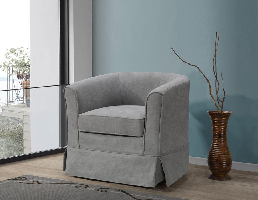 Tucker - Woven Fabric Swivel Barrel Chair