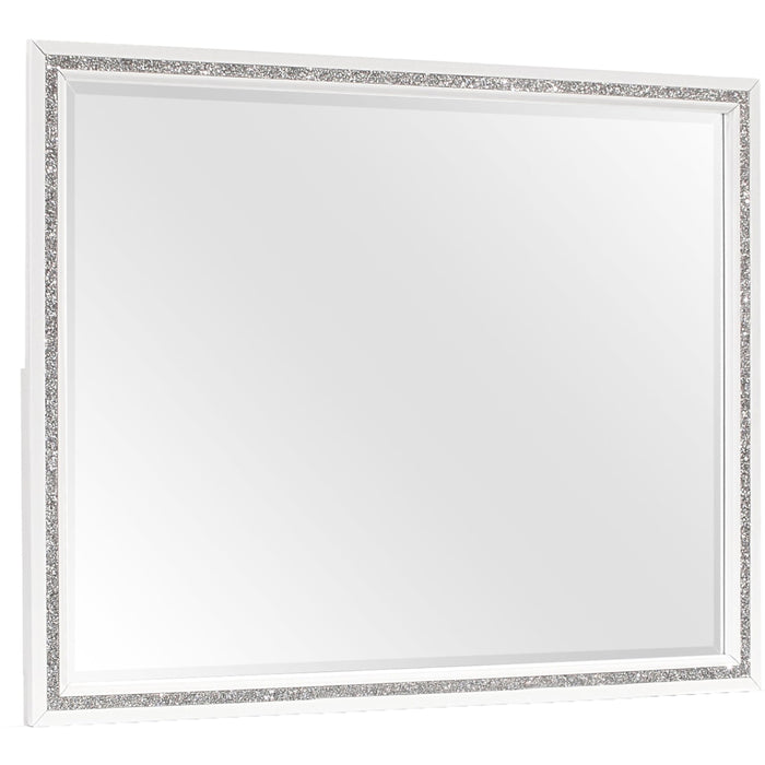 Almera - Glitter Mirror - White