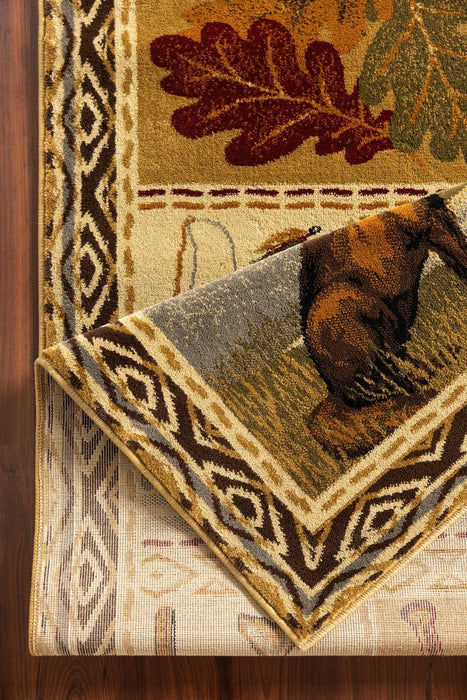 Woodland - GC_RST5401 Multi 5' x 7' Lodge Area Rug