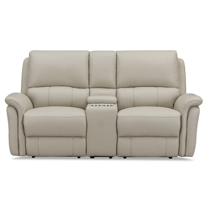 Erindale - Power Headrest Zero Gravity Reclining Loveseat With Console - Off White