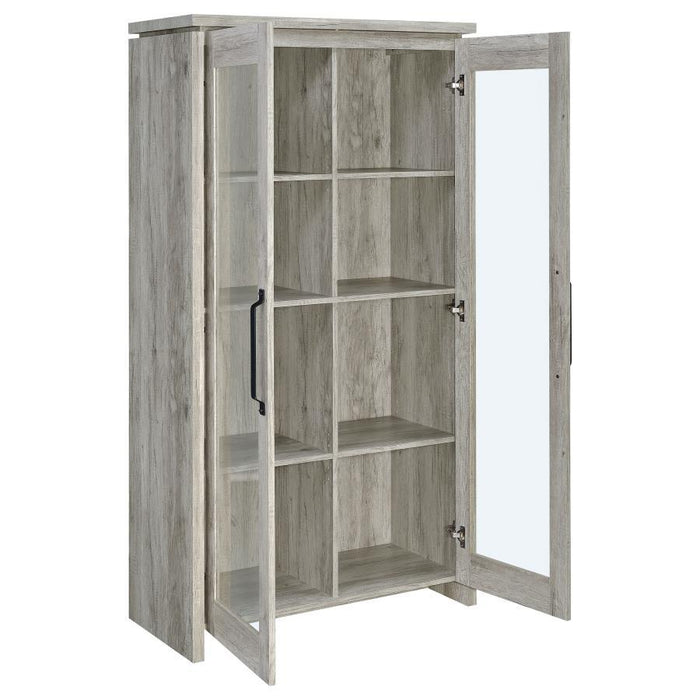 2-door Tall Cabinet Grey Driftwood