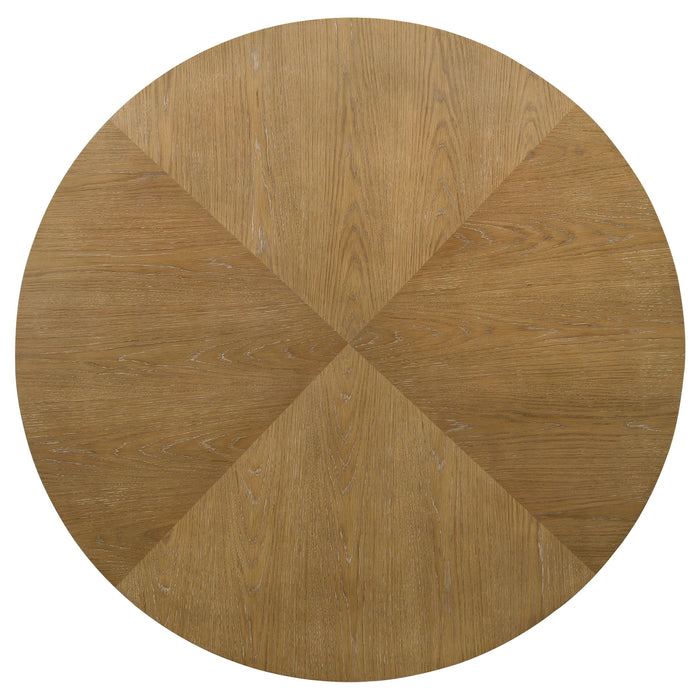 Danvers - Round Wood Dining Table - Brown Oak