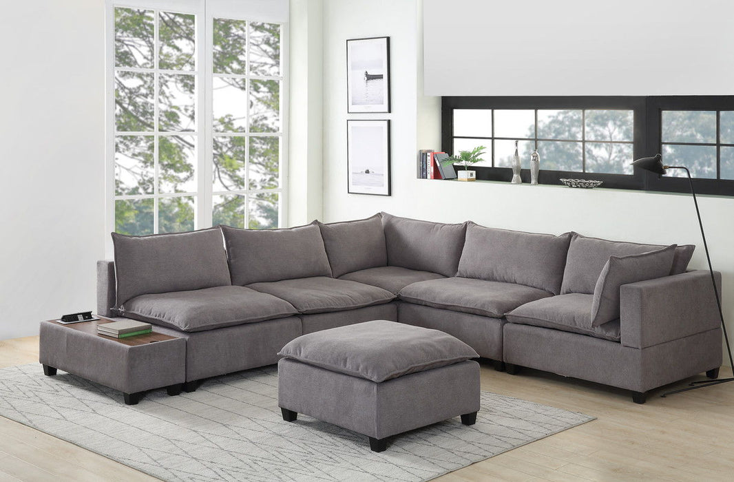 Madison - Modular Sectional Sofa Chaise With USB Storage Console Table