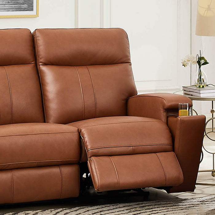 Venice - Power Headrest, Zero Gravity Reclining Loveseat - Brown