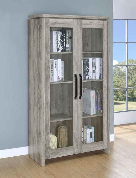 2-door Tall Cabinet Grey Driftwood