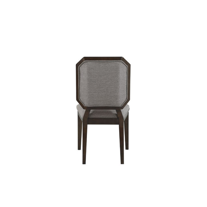 Selma - Side Chair (Set of 2) - Gray Fabric & Tobacco