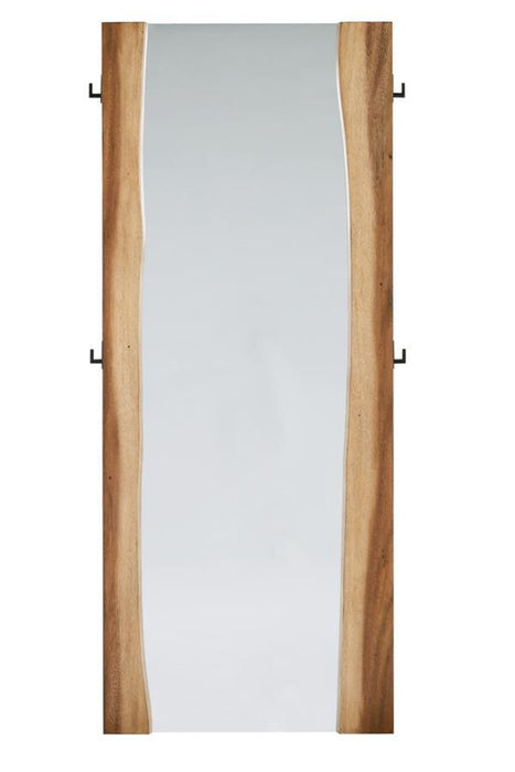 Winslow Standing Mirror Smokey Walnut And Coffee Bean