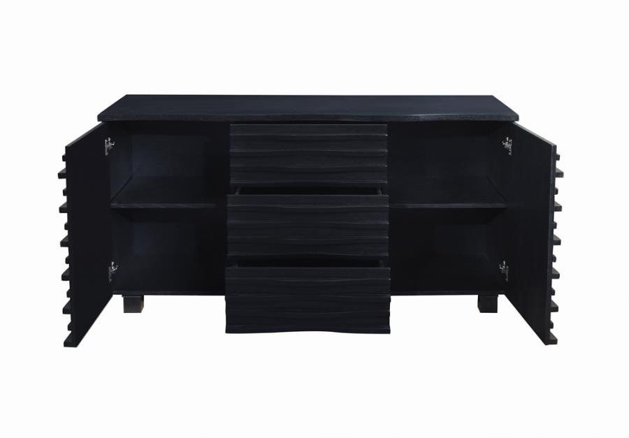 Stanton Collection - Stanton 3-drawer Rectangular Server Black