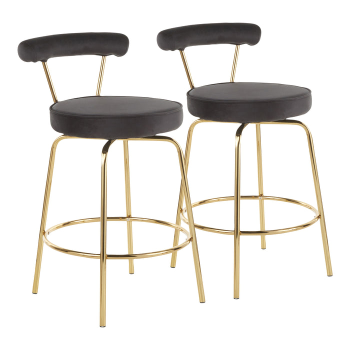 Rhonda - Glam Counter Stool (Set of 2)