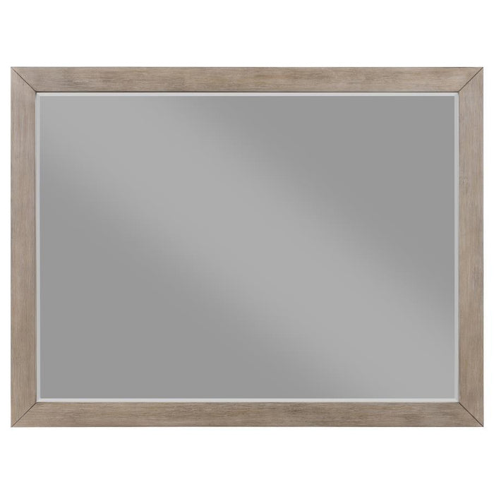 Kenora - 6 Drawers Dresser Mirror - Barley Brown