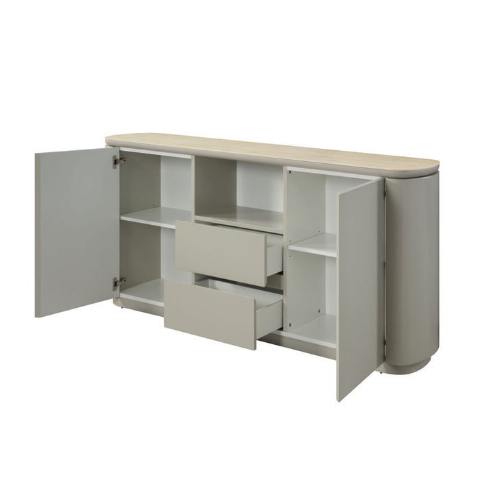 Ingram - Ceramic Top Server - Light Gray