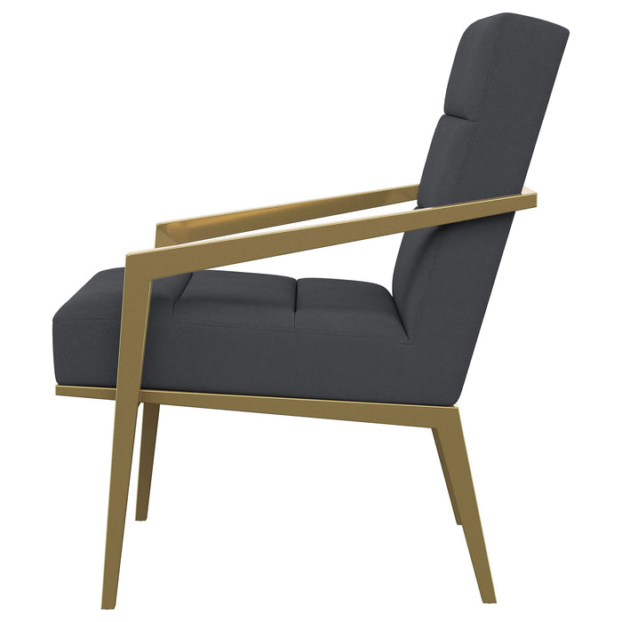 Kirra - Upholstered Metal Arm Accent Chair