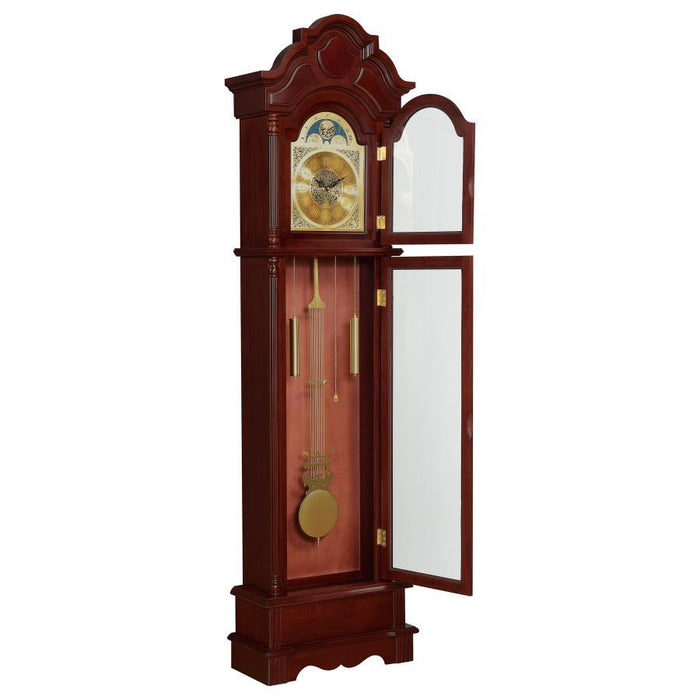 Pink - Grandfather Clock Brown Red And Clear