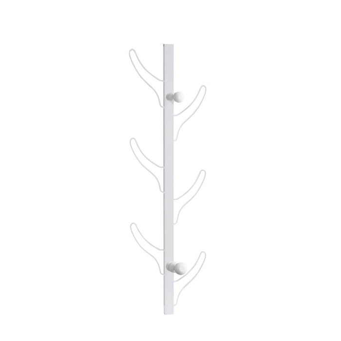 Vertical Eight Hook Coat Rack Wall Mount