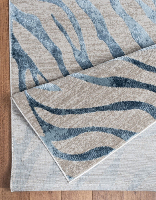 Elegance - GC_CNC6006 Blue 5' x 7' Area Rug