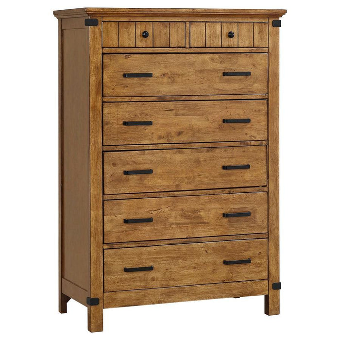 Brenner Collection - Brenner 7-drawer Chest Rustic Honey