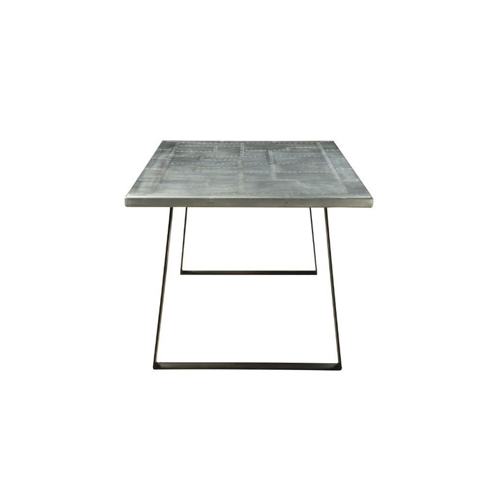 Kaylia - Dining Table - Aluminum & Gunmetal