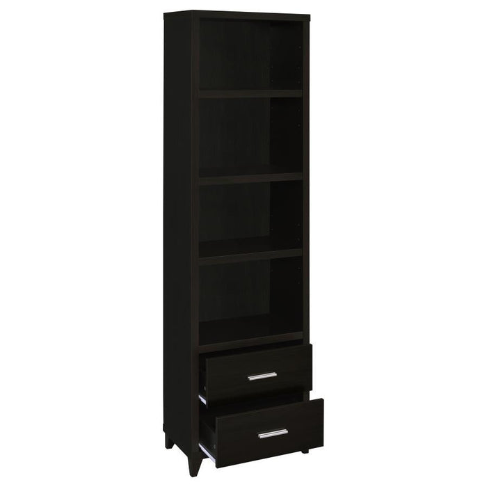 Living Room : Tv Consoles - 2-drawer Media Tower Cappuccino