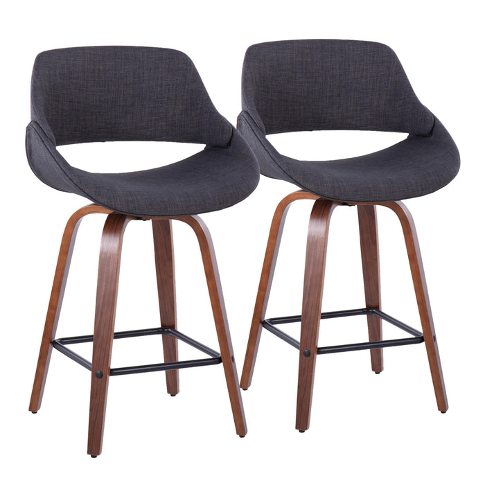 Fabrico - Mid-Century Modern, Counter Stool (Set of 2)