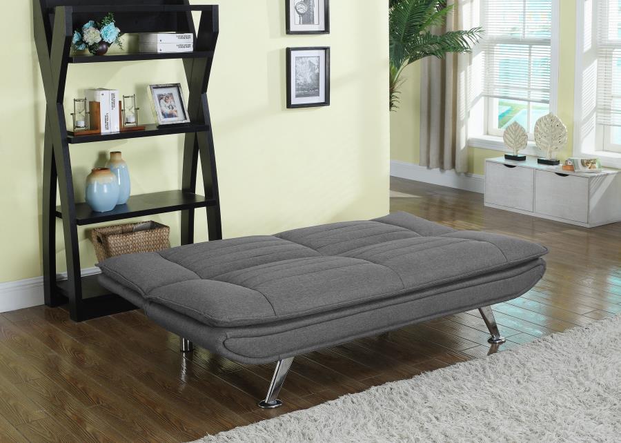 Grey - Julian Upholstered Sofa Bed With Pillow-top Seating Grey