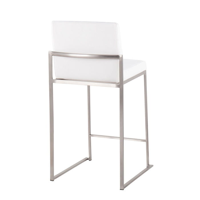 Fuji - Contemporary High Back Counter Stool, Functional Design