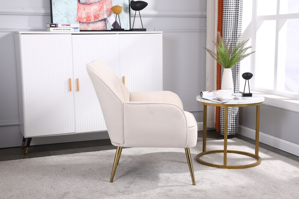 Modern Mid-Century Chair Linen Sherpa Armchair For Living Room Bedroom Office