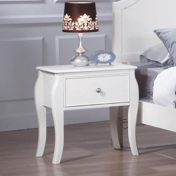 Dominique Collection - Dominique 1-drawer Nightstand White