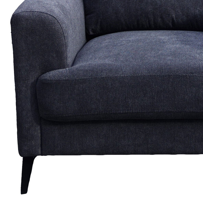 Jackson - Chenille Sofa With Black Metal Legs