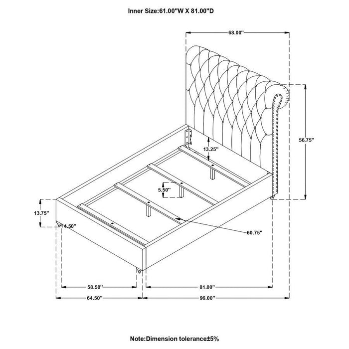 Devon - Upholstered Panel Bed