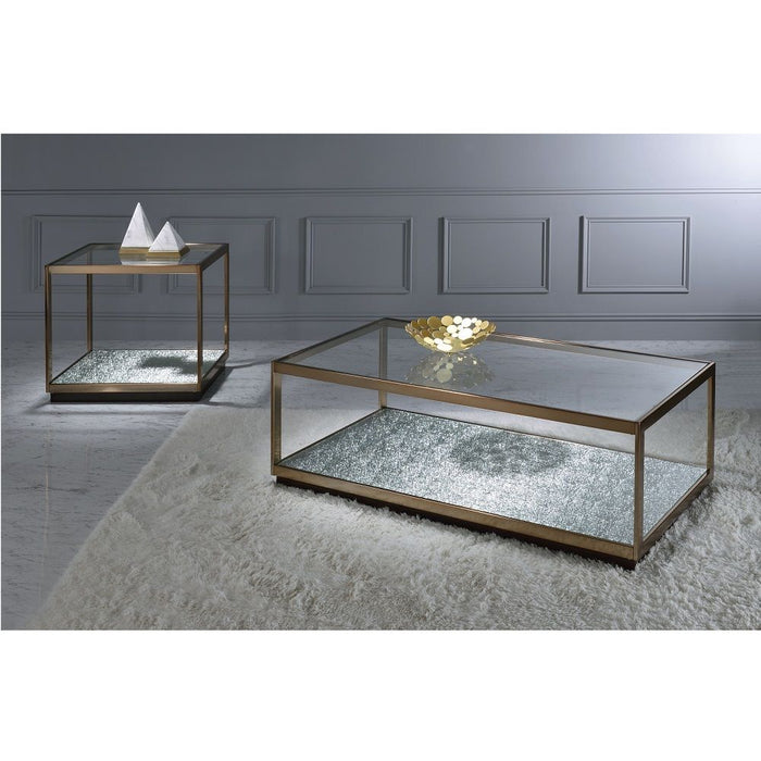 Kaia - Coffee Table - Glass & Gold