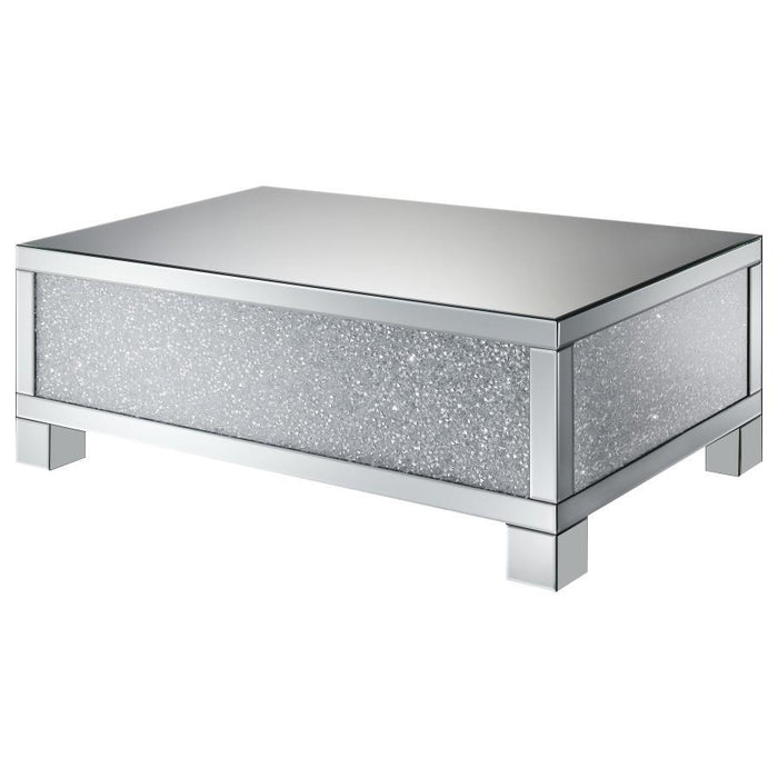 Rectangular Coffee Table Clear Mirror