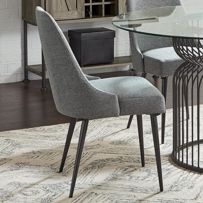 Grey - Levitt Upholstered Dining Chairs Grey (Set of 2)