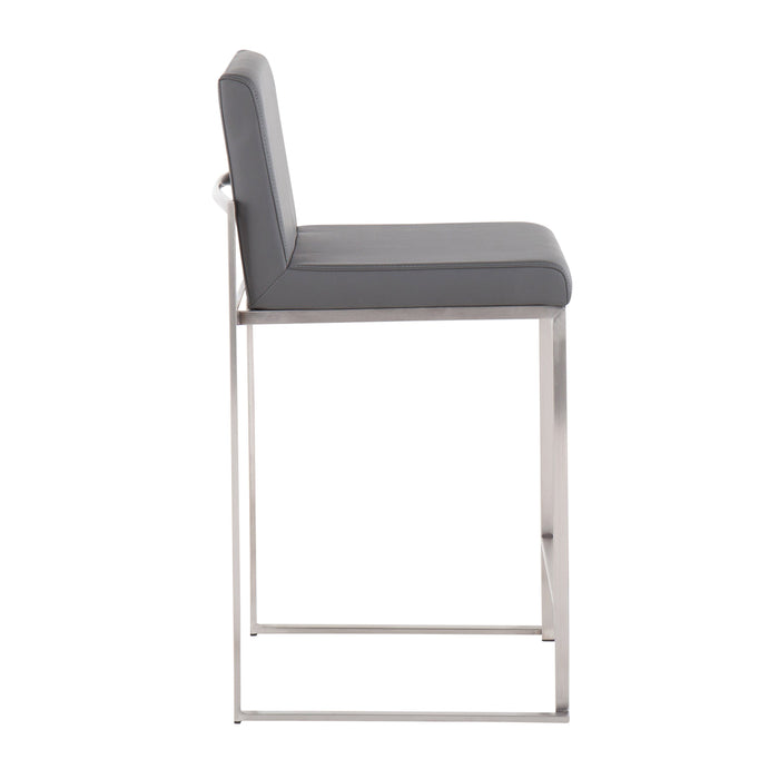 Fuji - Contemporary High Back Counter Stool, Functional Design