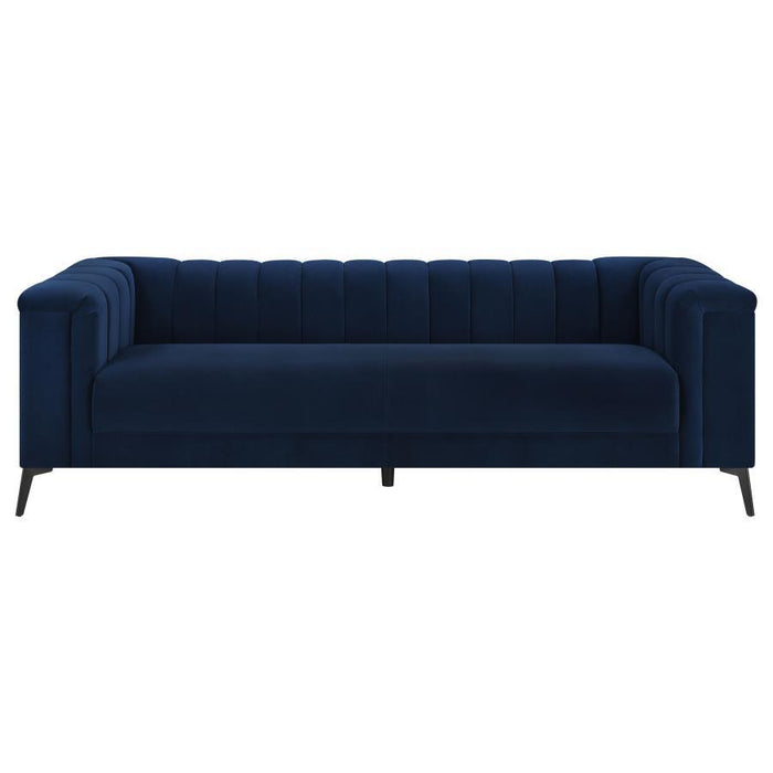 Blue - Chalet Tuxedo Arm Sofa Blue