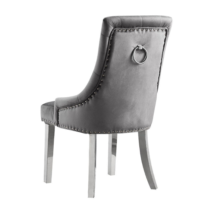 Satinka - Side Chair (Set of 2) - Dark Gray