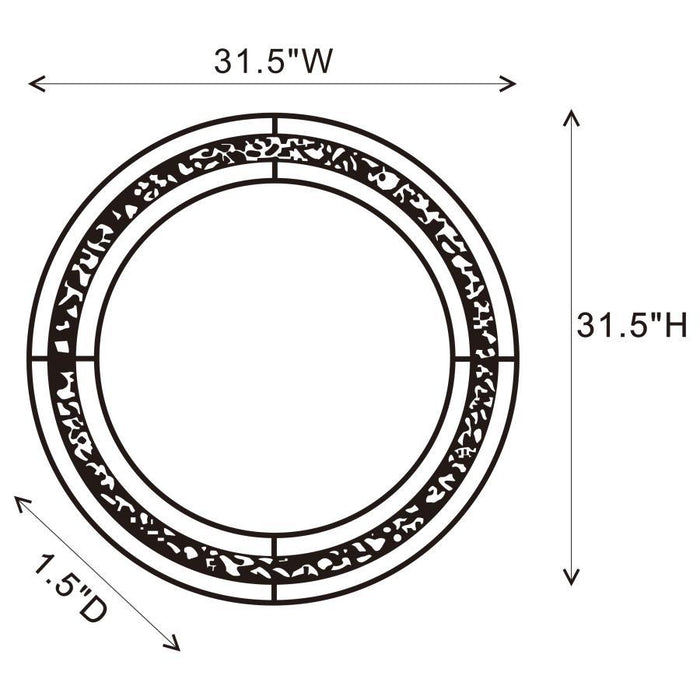 Round Wall Mirror With Led Lighting Silver