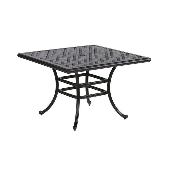 Square 4 Person 43.19" Long Aluminum Dining Set