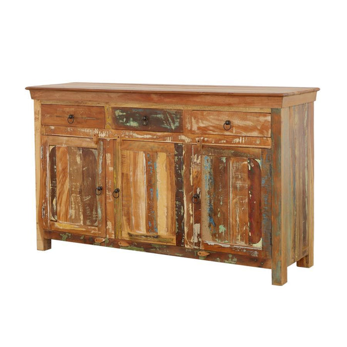 3-door Accent Cabinet Reclaimed Wood