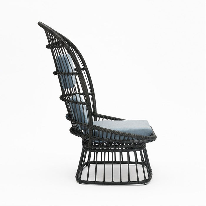 Qudrat - Patio Lounge Chair - Black