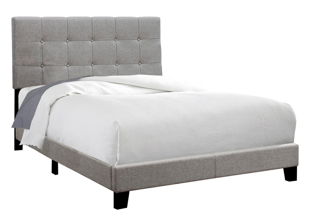 Bed, Upholstered, Frame Only, Transitional