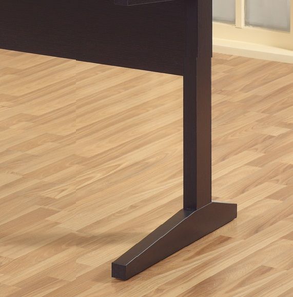 Writing Desk, Home Office I-Shaped Legs Desk - Red Cocoa