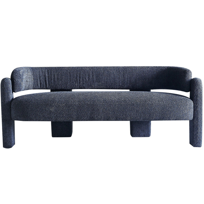 Boucle Upholstery Modern Sofa For Living Room